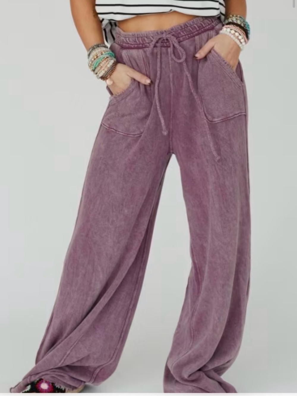 Three Bird Nest Relaxing Robing Pants in Purple